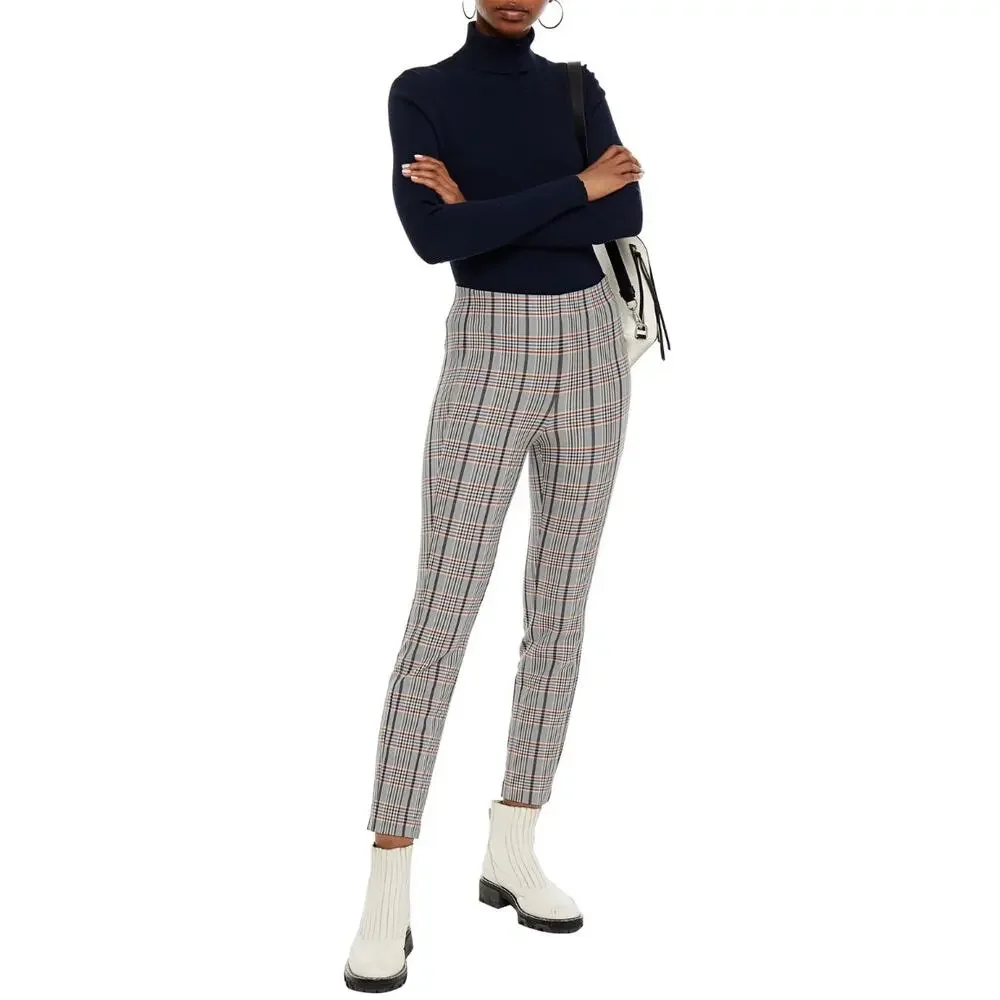 Rag & Bone Simone Checked Plaid Woven Stretch Skinny Pants Women's Size 2